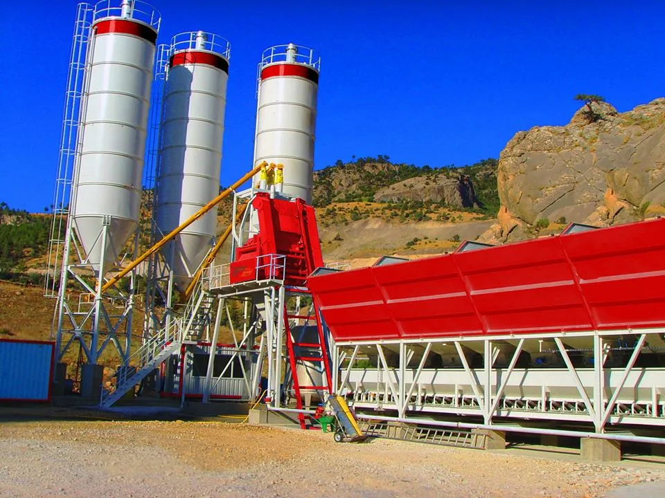 Factory Price 25 ~240m3/H Belt Conveyor Type Wet Ready Mixed Concrete Mixing Batching Plant with Steel Cement Silo (HZS)