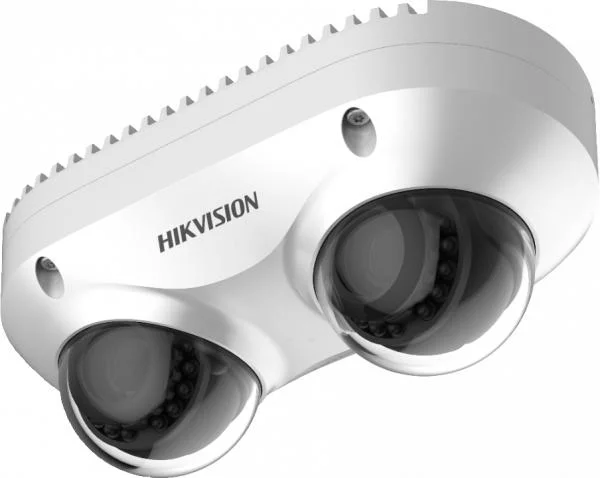 Hikvision Panorámica de la seguridad CCTV IP Dual-Directional Panovu Lente de cámara de 5MP construir en el Mic