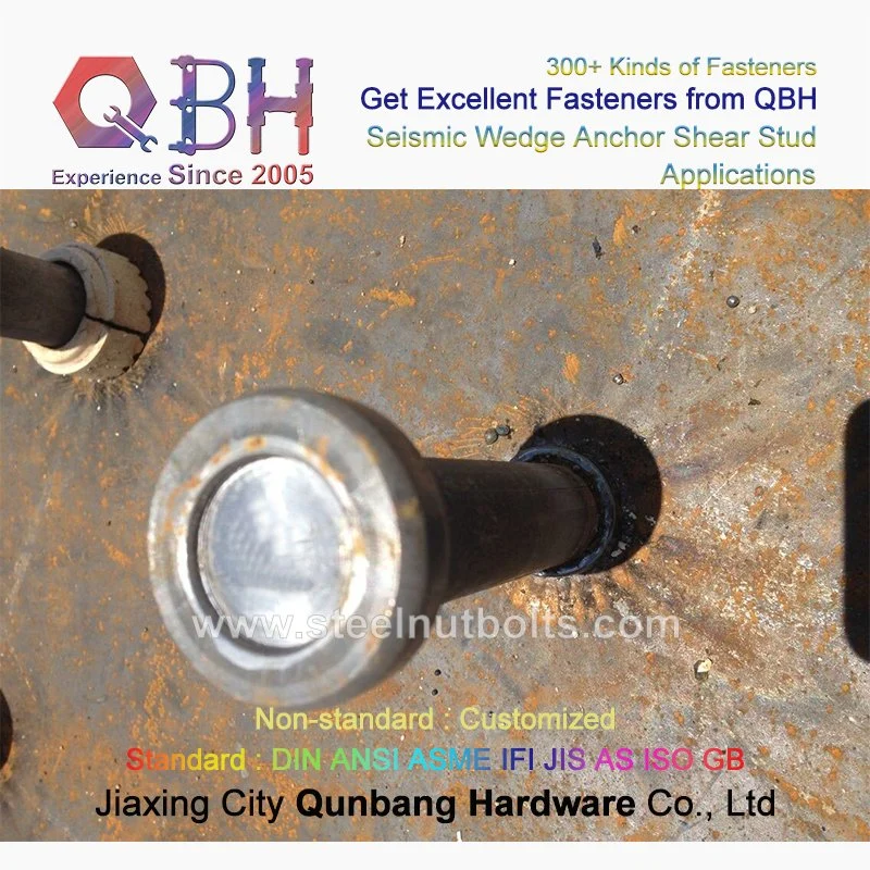 Qbh JIS ANSI ISO GB M10 to M25 Ceramic Ferrules Bridge Steamship Cargo Ship Boat Steel Works Steel-Works Roof Housetop Shear Stud Concrete Seismic Wedge Anchor