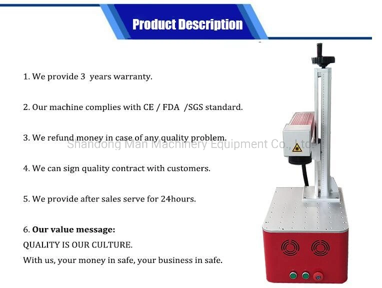 Ipg Cyclops Camera Fiber Laser Marking Machine for Aluminum