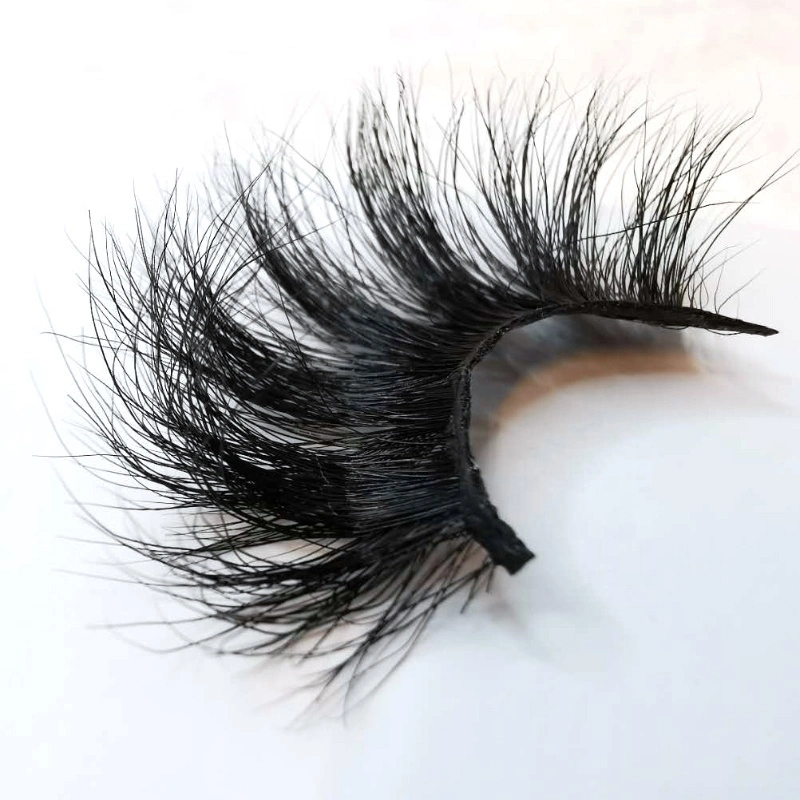 25mm Faux Mink Eyelashes Wholesale/Supplier Private Label Custom Eyelash Packaging Box