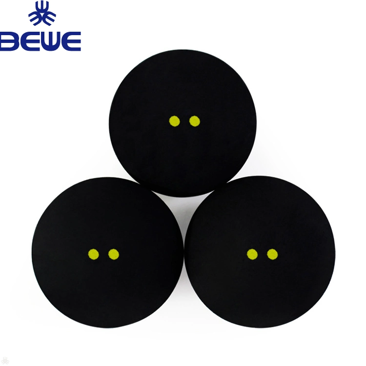 Rubber 2 Yellow DOT Tournament Slow Speed Squash Ball