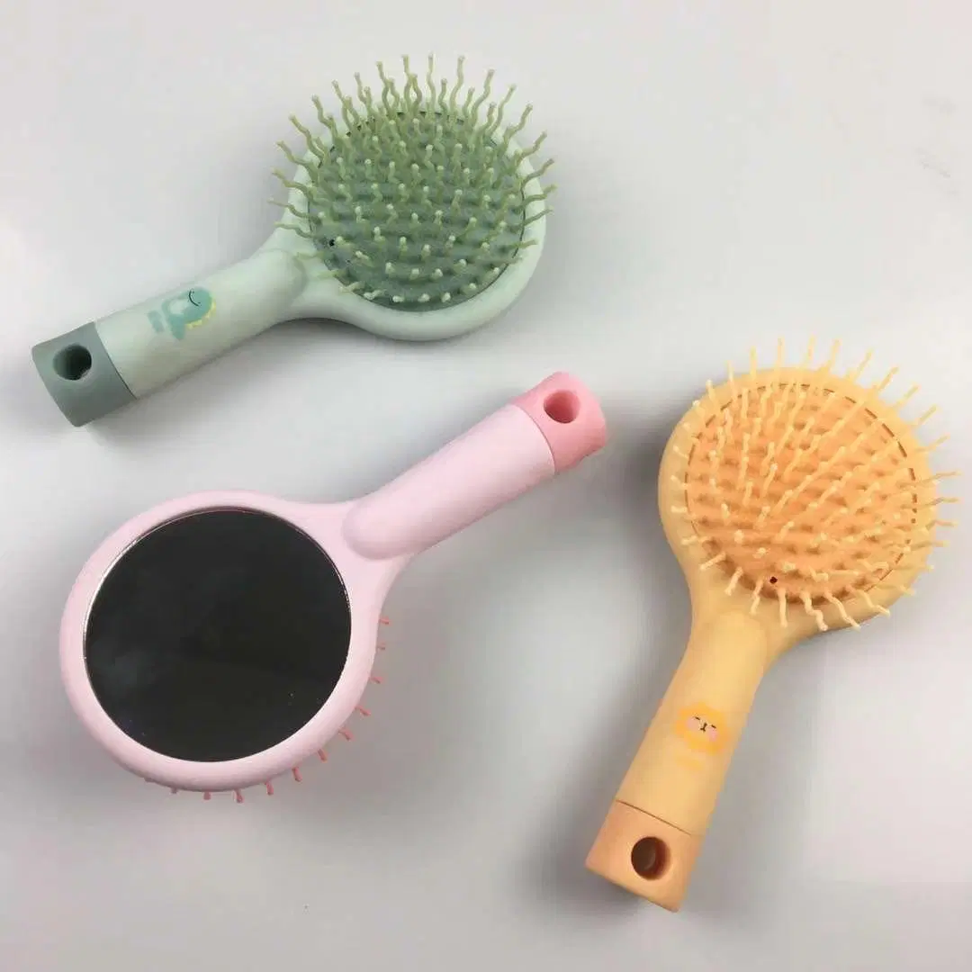 Rainbow Volume Anti-Static Magic Detangler Hair Mirror Brush