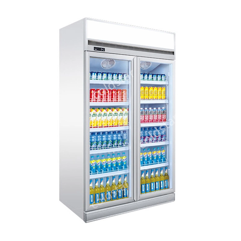 Deep Display Fridge Freezer with Glass Door Display Refrigerator Commercial Freezer Beverage Refrigeration Equipment