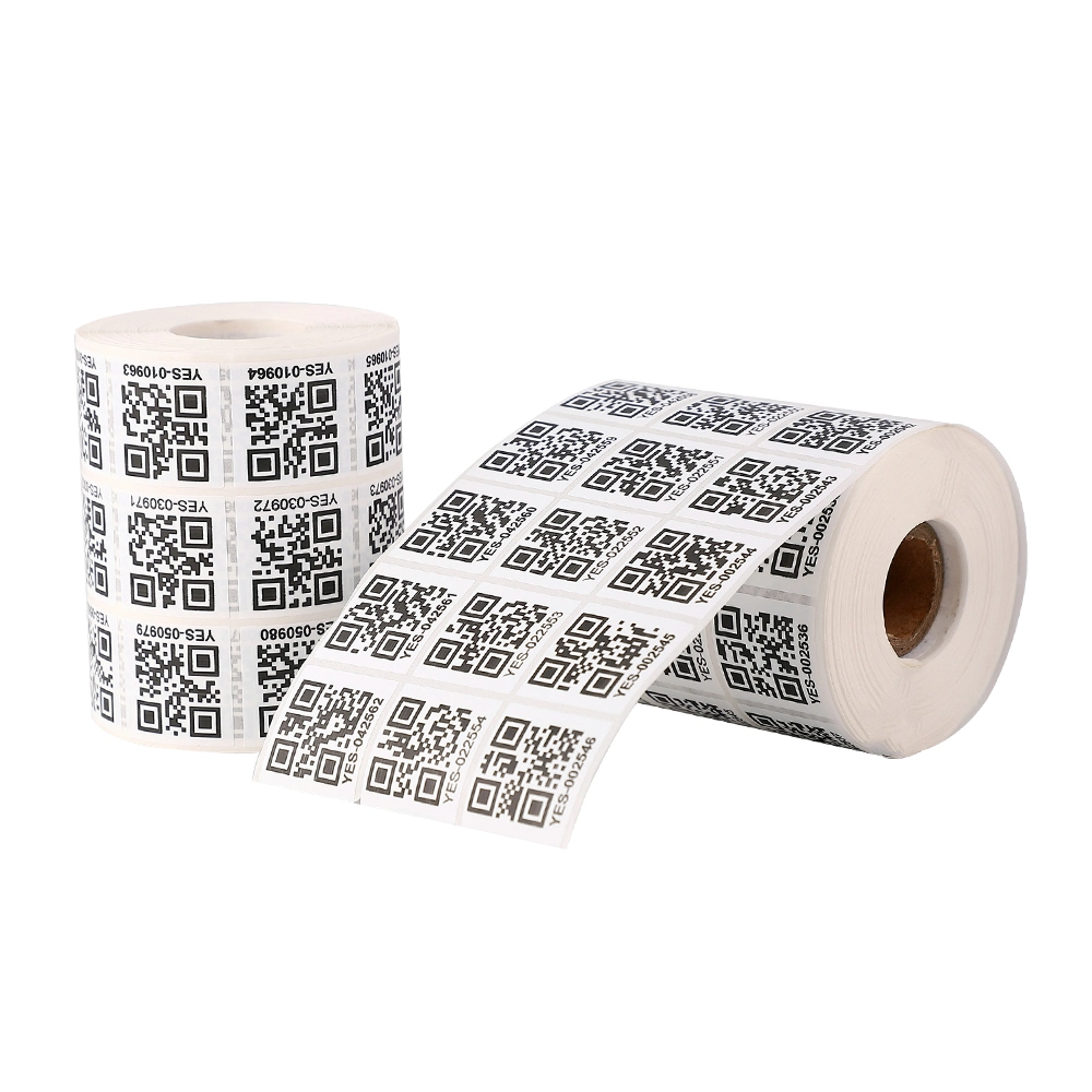 Item Rolling Tracking Number Bar Qr Code Adhesive Sticker Label