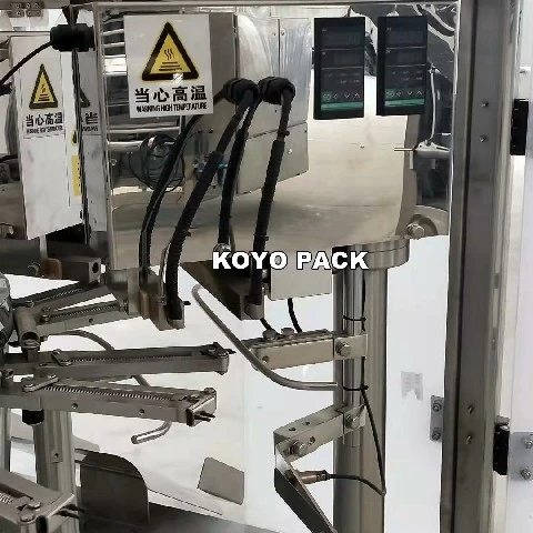 Auger Filler+Máquina automática de envasado de bolsas premade rotativas para envasar leche, chile, especias, café, condimentos en polvo, harina de trigo en bolsas planas con cierre de cremallera Doypack Stand up.