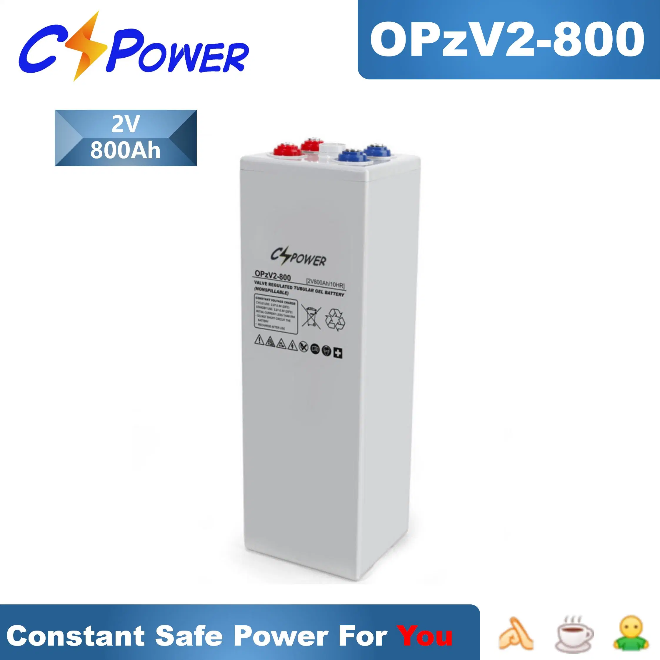 Cspower Battery Opzv-2V350ah Tubular-Gel-Battery-for-UPS-System/Electric Vehicle Battery/Deep Cycle Battery/Storage Battery/Manufacturer Battery
