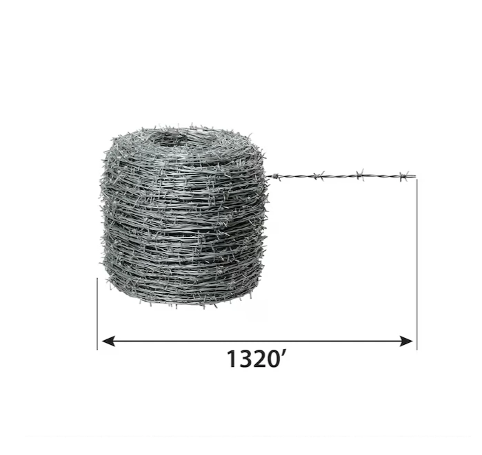 Cheap Buildings Hot Dipped Galvanized PVC Coated Barbed Wire Garden Supplies 1.7 mm 250 M 500-800 / Ton (FOB Price)