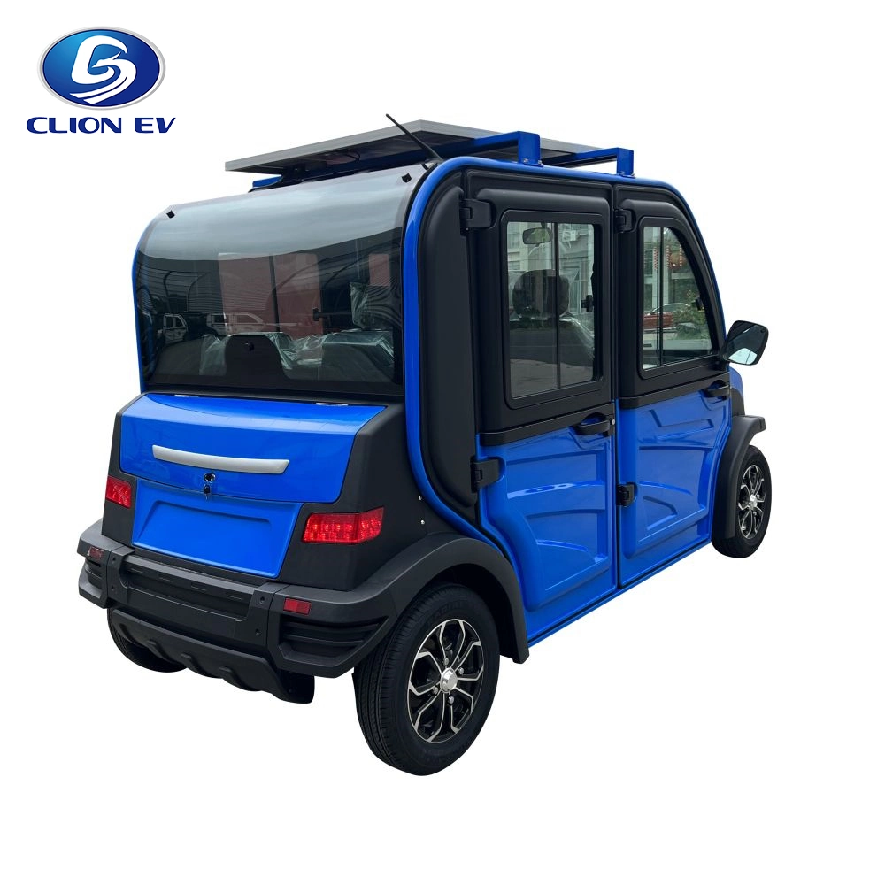 Air Conditioning Solar Panel Electric Mini Scooter Car 45km/H