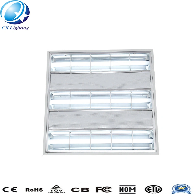 Rejilla de luz LED Panel empotrado luz 600*600 de la luz de la rejilla de la Oficina de la luz de techo