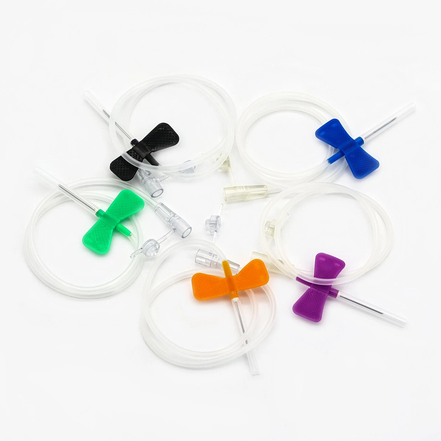 Medical Disposable Sterile Light Pain Luer Lock/Luer Slip IV Butterfly Injection Needle with Different Size