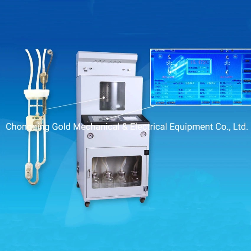 Sistema automático de medición de viscosidad cinemática para productos de petróleo líquido
