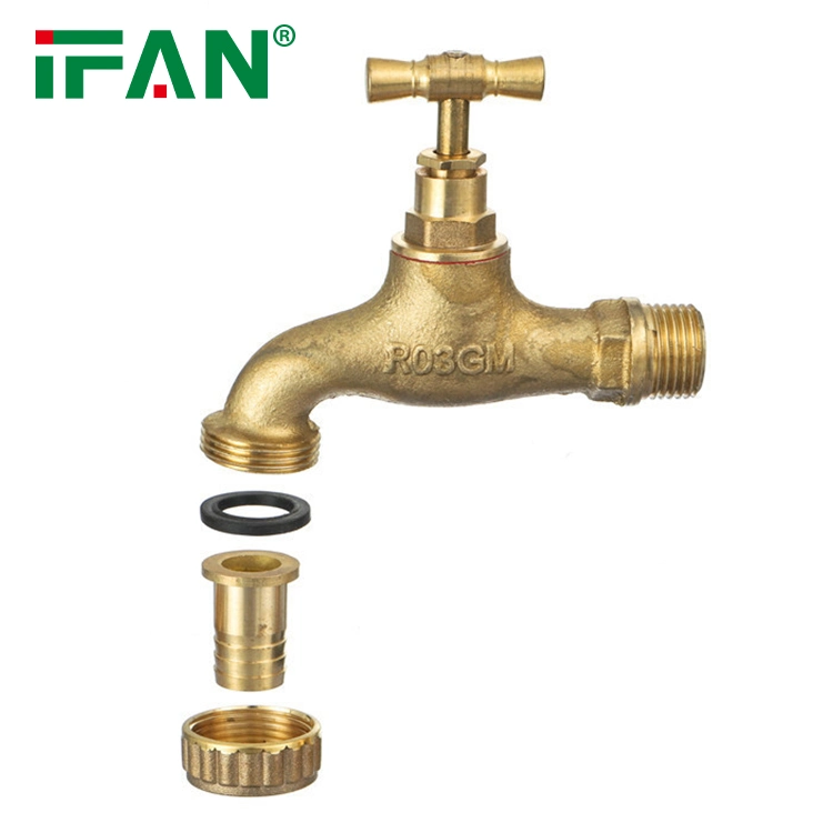 Ifan Factory Plumbing Material Brass Garden Water Taps Durable Copper Bibcock