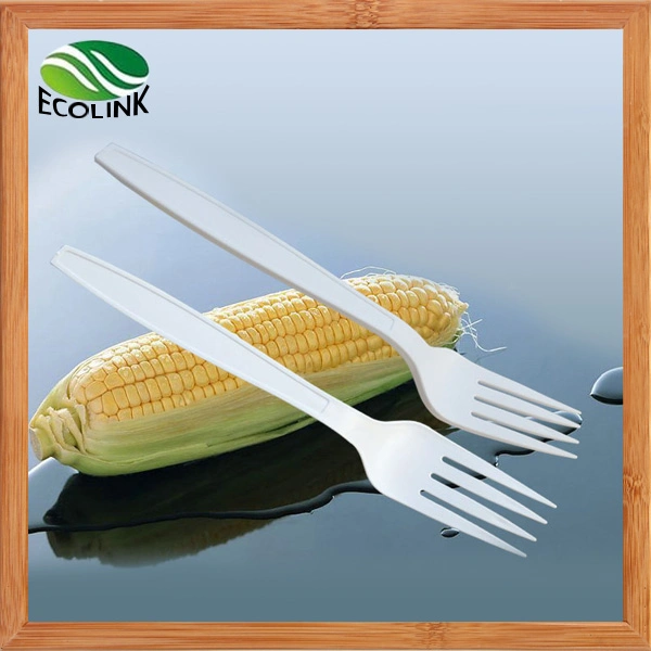 Disposable Biodegradable Cornstarch Fork 150mm