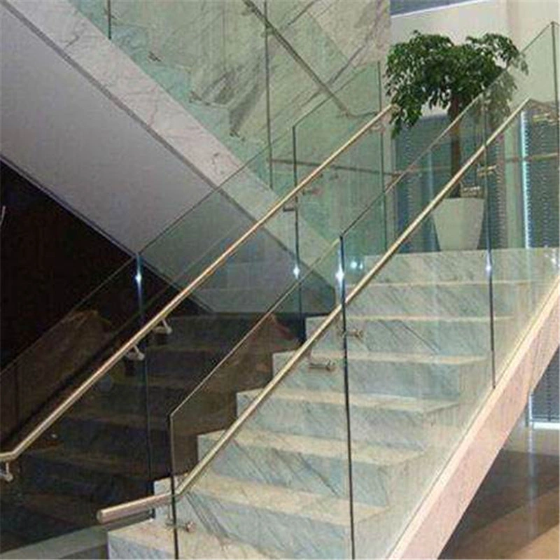 La fabricación de pasamanos de la fábrica de vidrio sin cerco parapeto /terraza de azotea de cristal sin cerco /sin cerco de la escalera el parapeto de vidrio de seguridad, el parapeto de vidrio SIN CERCO