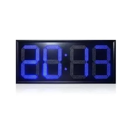 GPS Digital LED Clock Sign 12inch Single Color Time Temperature LED Display