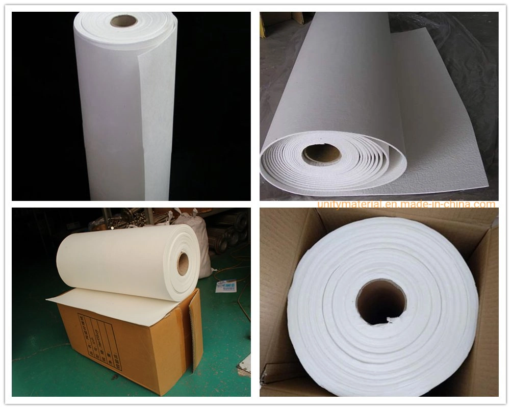 1260c 2300f 1-12mm Thickness Refractory Sound/Heat/High Temperature Thermal Insulation Ceramic Fiber Paper for Sealing Belt Car Industrial Auto Parts