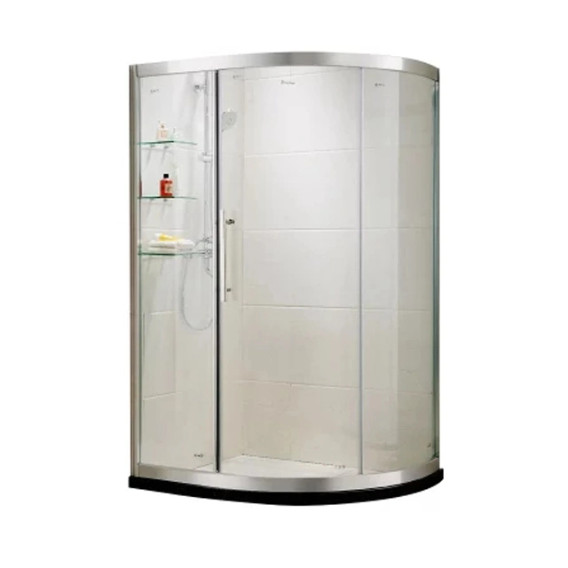 Nouveau design salle de bain Douche De Vapeur salle de douche avec cabine de douche en verre trempé de profilé en aluminium