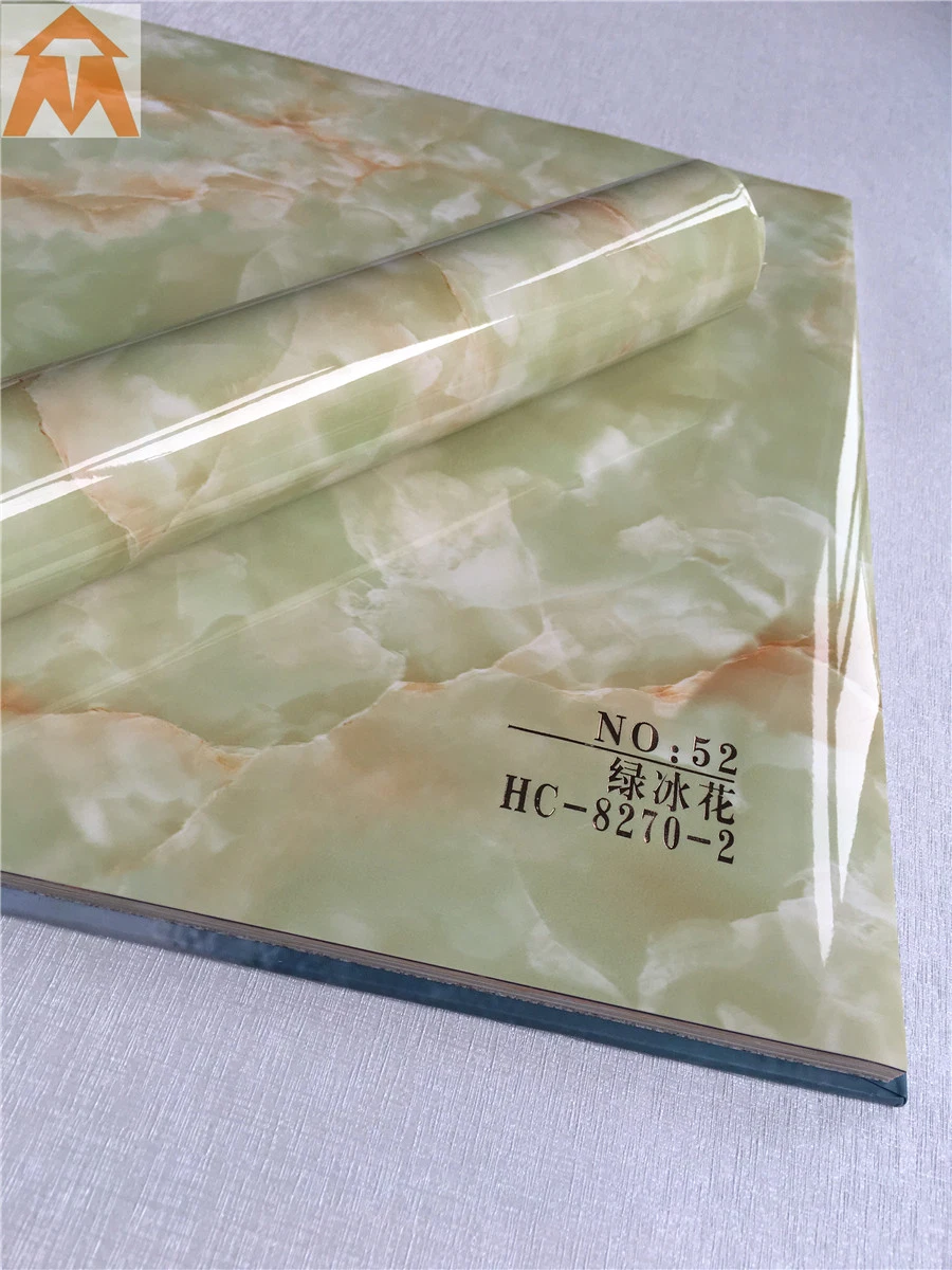 Marble Design PVC Sheet for Flooring Frame Profile Decorative Sheet