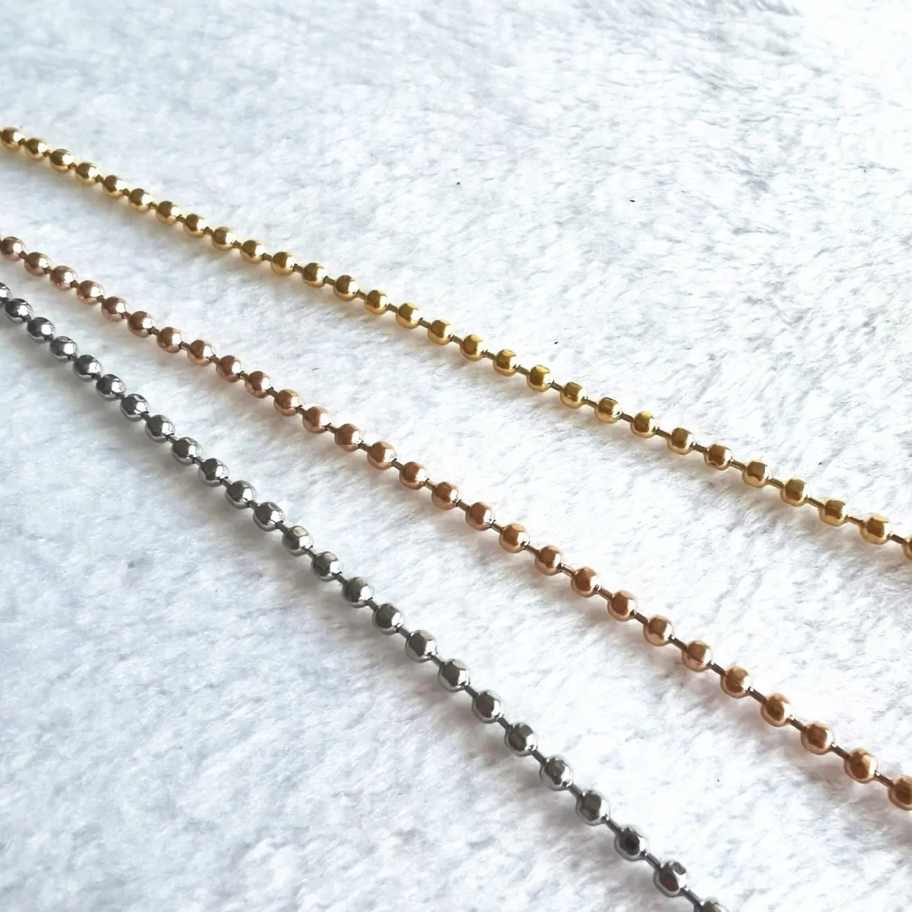 High quality/High cost performance Stainless Steel Beads Chain Bracelet Decoration Fashion Design