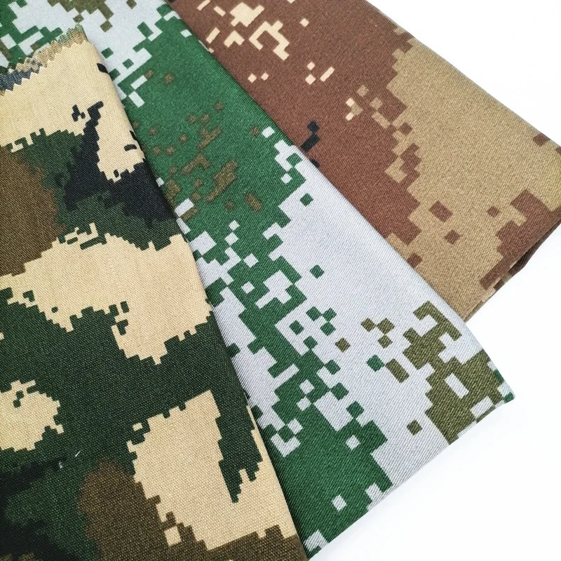 Printed Army Three Proofings Tc 65/35 20*20 108*58 Shirt Uniform Fabric Textile for Garments