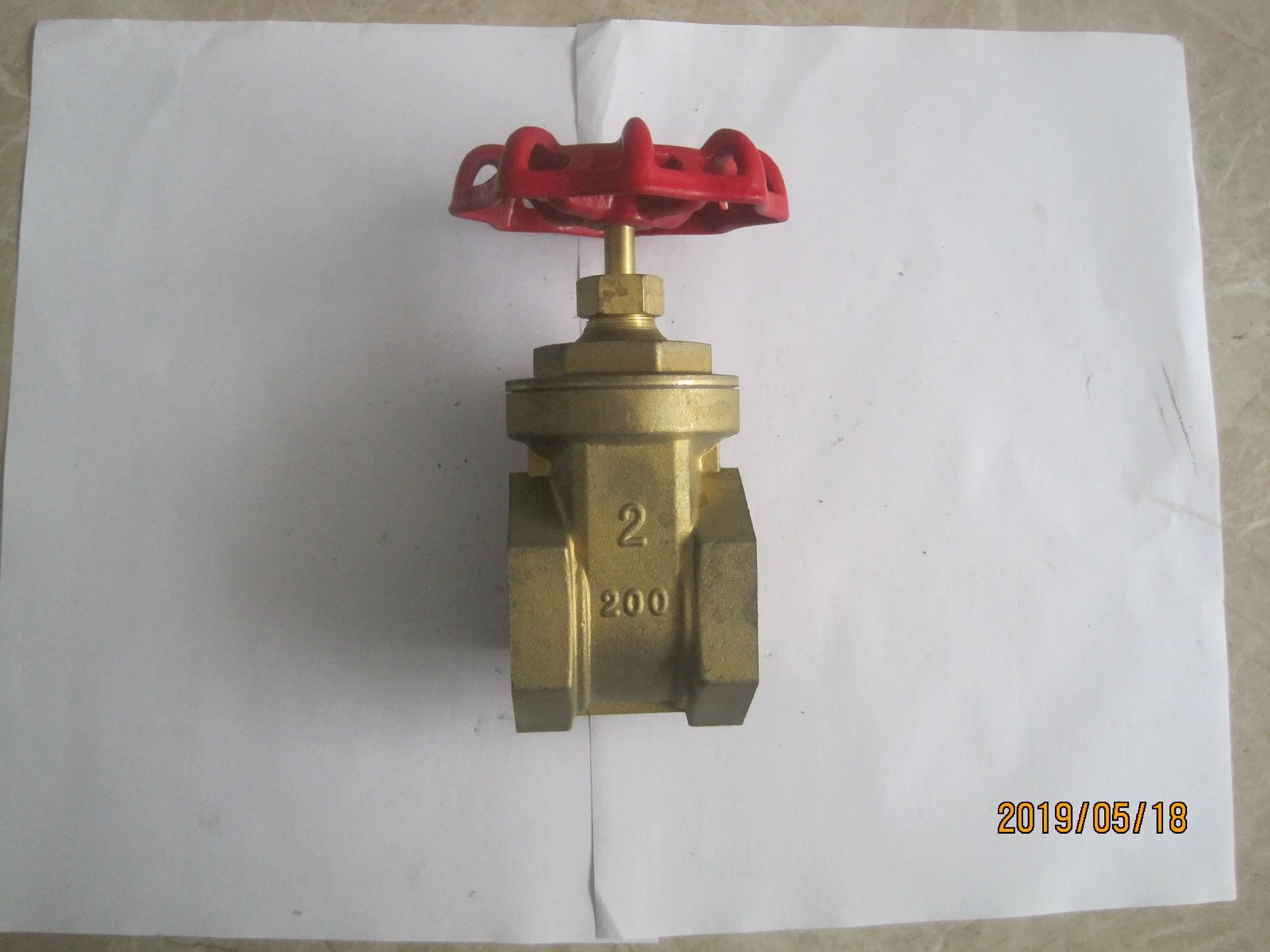 1 1/2 Inch Brass Stem Aluminum Handwheel Gate Globe Valve