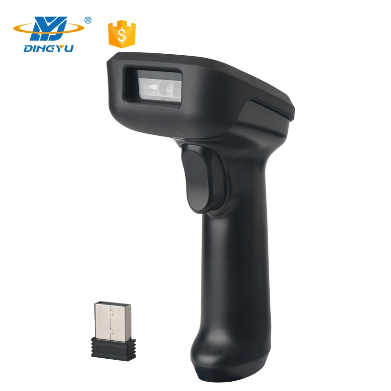 1d de mano Industrial Wireless Scanner de códigos de barras 2D con pantalla TFT de escáner