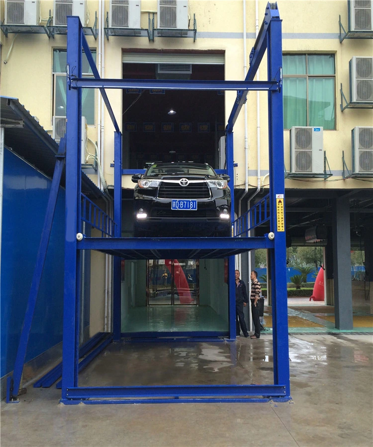 Big Load Hydraulic&#160; Double Chain Type Cargo Lift/Car Lift Four Post Type with Anti-Drop Device