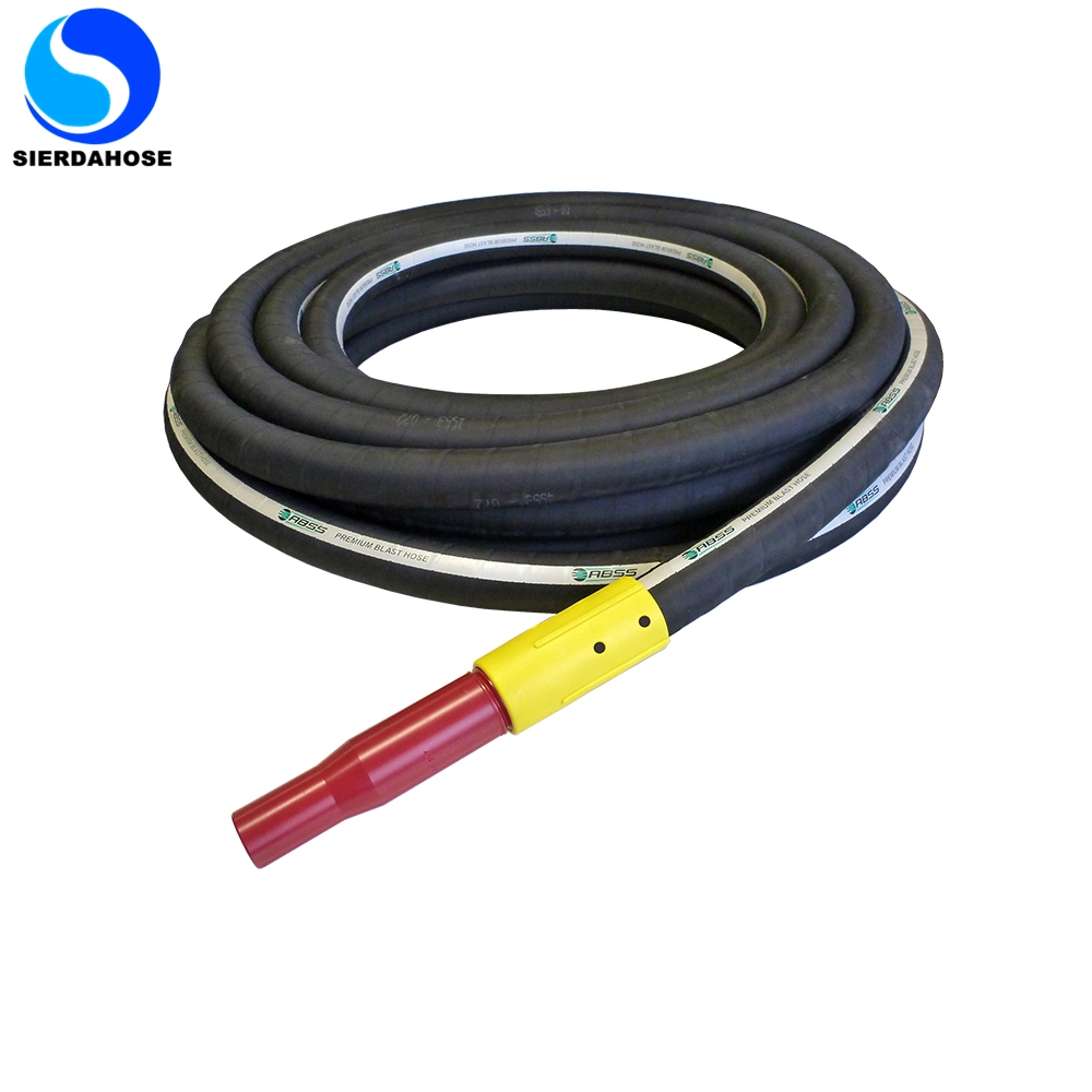 50mm Reinforced Sand Blast Sandblasting Hose Synthetic Rubber Abrasive Shot