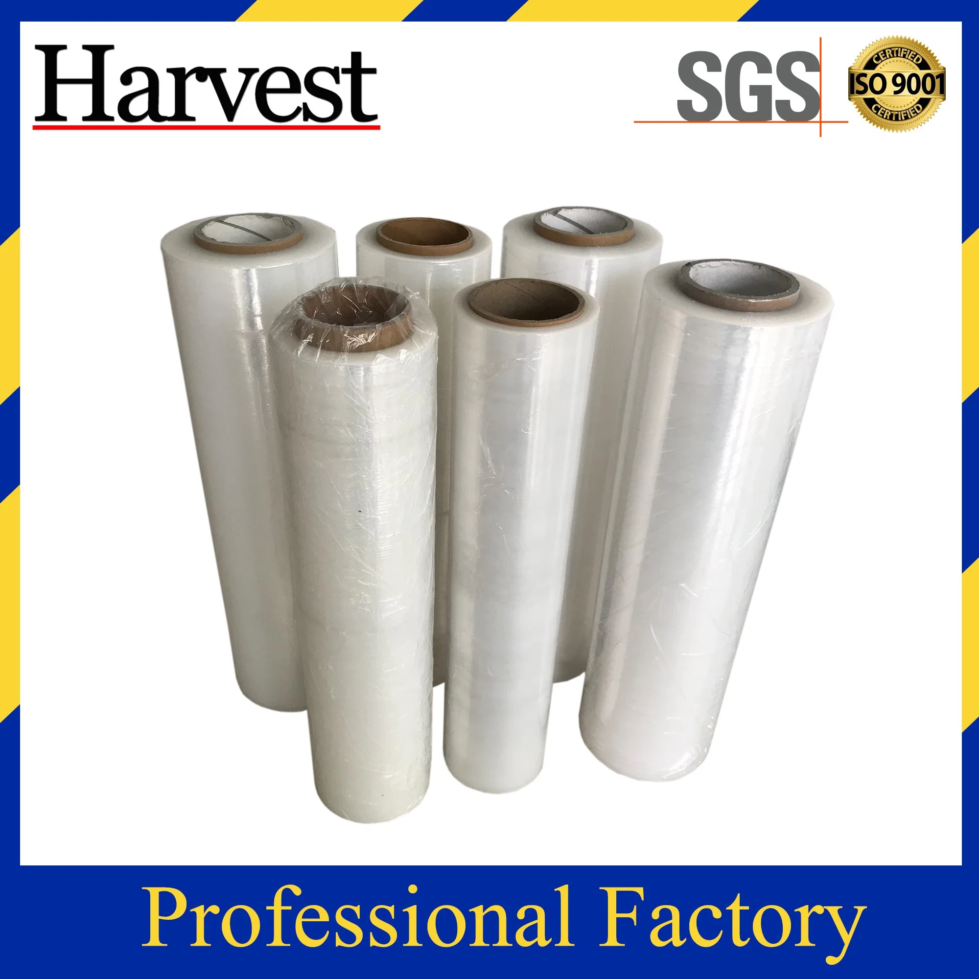 Factory Price Pallet Stretch Wrap Stretch Film Shrink Wrap 18" X 1500 FT Shipping Clear Plastic Wrap