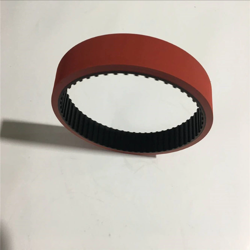 Rot Gummi beschichtete Timing Belt Conveyor Belt Equipment 240L für Verpackungsmaschine, Zuführungen, Sortierer und VFFS Verpackungsmaschinen beschichtete Timing Belts