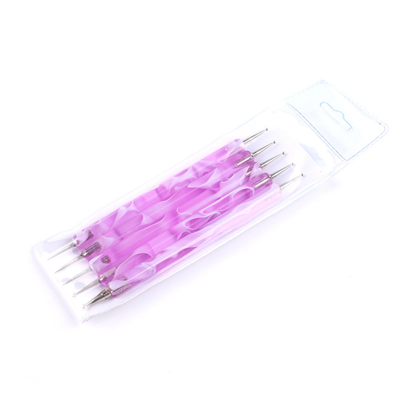 Dos maneras Nail Art dotting Pen empuñadura acrílica Nail dotting Herramienta