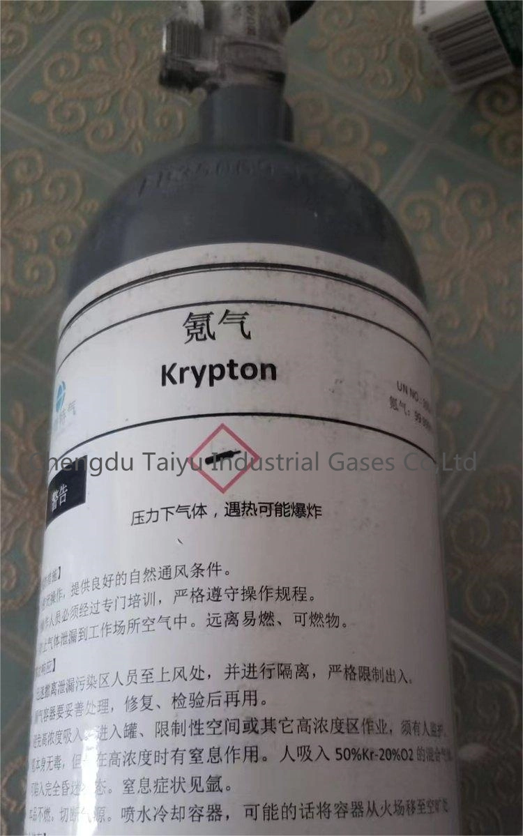 CAS No. 7439-90-9 Whole Sale 99.999% Krypton Kr Gas