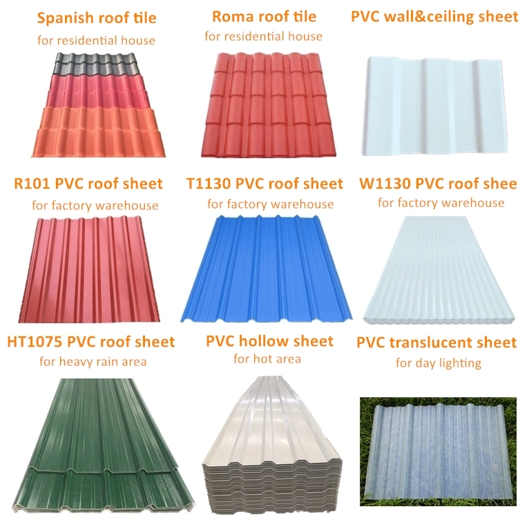 PVC Roof Covering Material Sound Insulation Plastic Roof Panel for Workshop