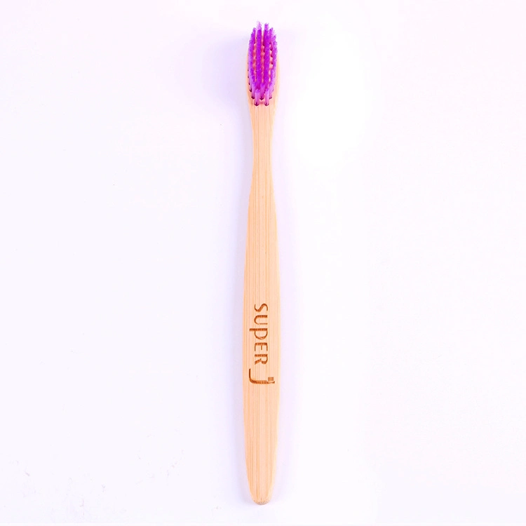 Fabrica cepillo de dientes Soft Bristle Bamboo puede logotipo personalizado para adultos Cepillo de dientes de bambú