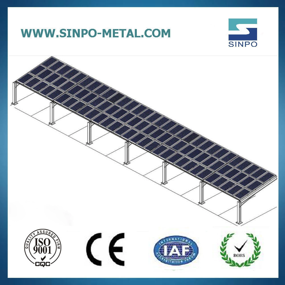 Einzelne Solar Dach Carport Halterungen Solar Car Parking System Einschließlich Solarpaneele Carport Vordach Regalsystem