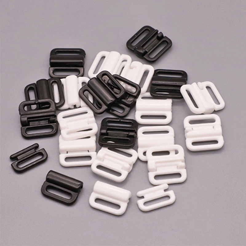 15mm High quality/High cost performance Nylon Plastic Lingerie Clasp Buckle Bra Clips Plastic Bra Front Closure