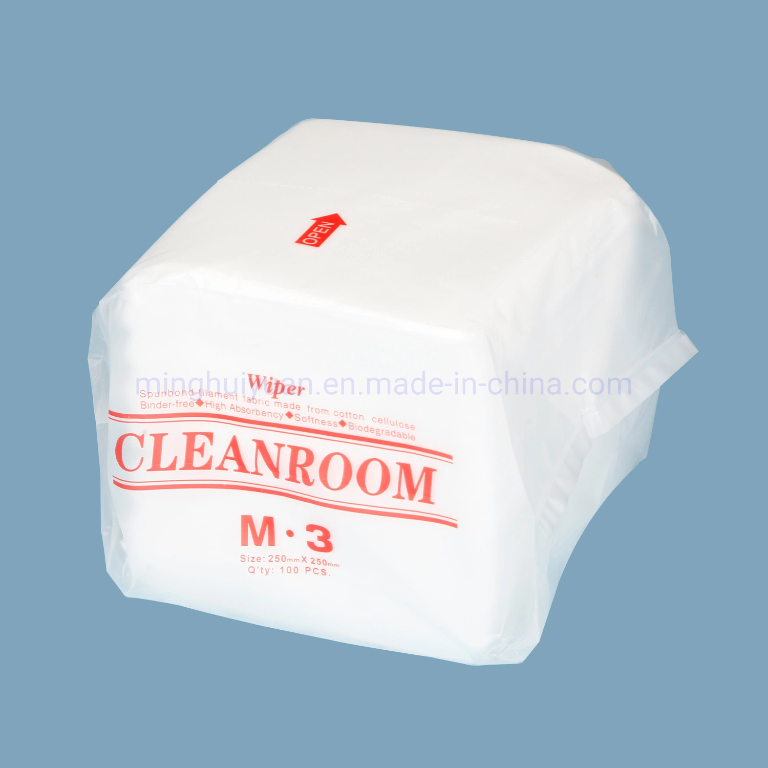 Factory Supply 100% Polyester Cloth Lint Free Cleanroom Wipers for Printing Workshop