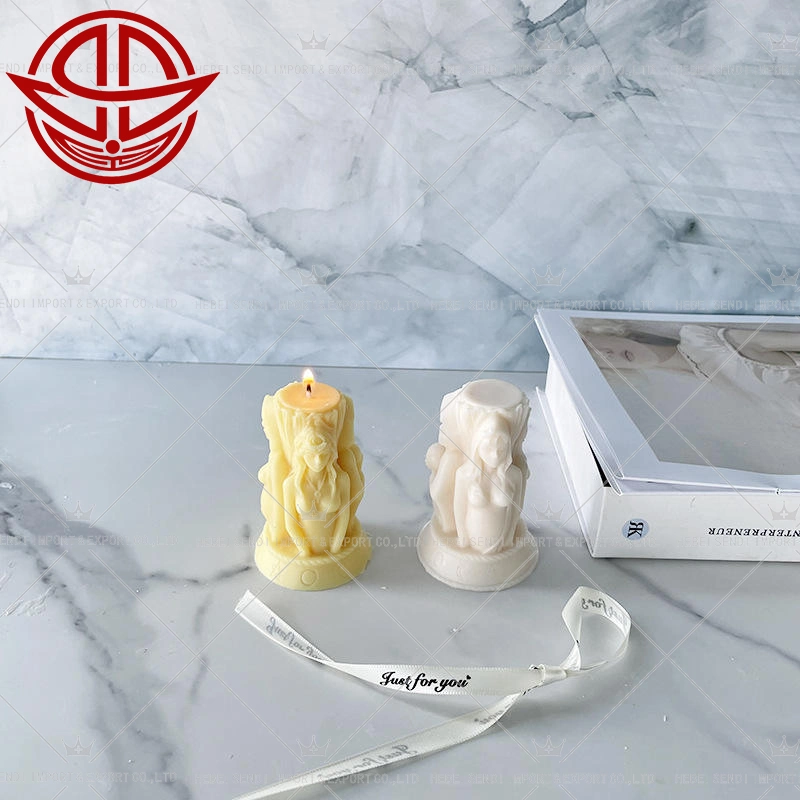 High quality/High cost performance  Three Goddesses Candle Silicone Mold DIY Creative Portrait Half Body Shape Gypsum Resin Candle Mold