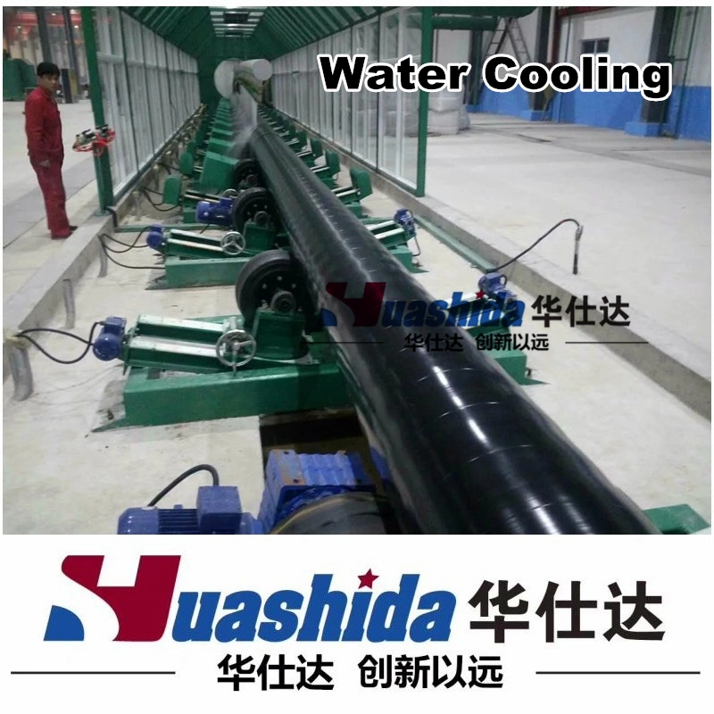 Steel Pipe Sand Blasting Rust Cleaning Machine Automatic Roller Conveyor Fbe Coating and 3lpe Coating Equipment