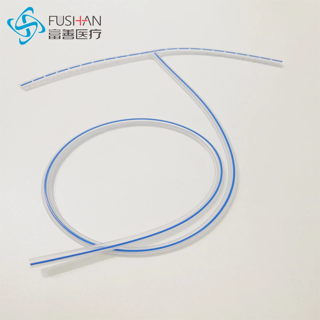 T-Shaped Silicone Perforated Wound Drain Tube Fushan Medical 100% Silicone CE ISO Wound Drainage System