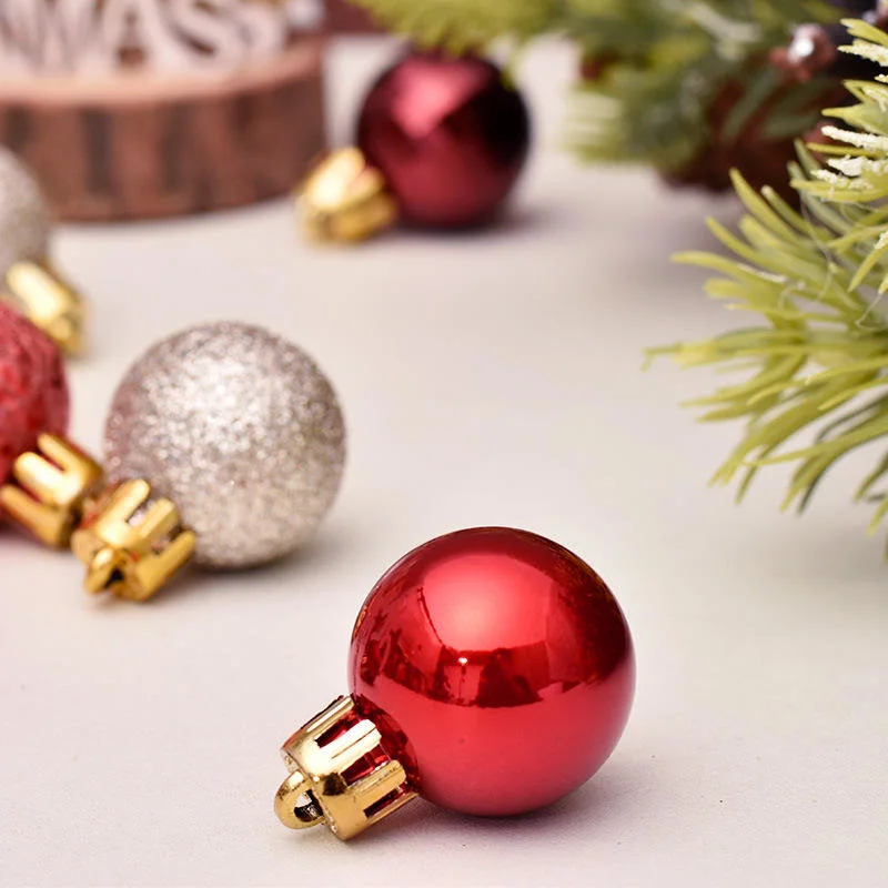 Rose Gold Christmas Plastic Balls Set Christmas Tree Pendant Ornaments Party Decoration