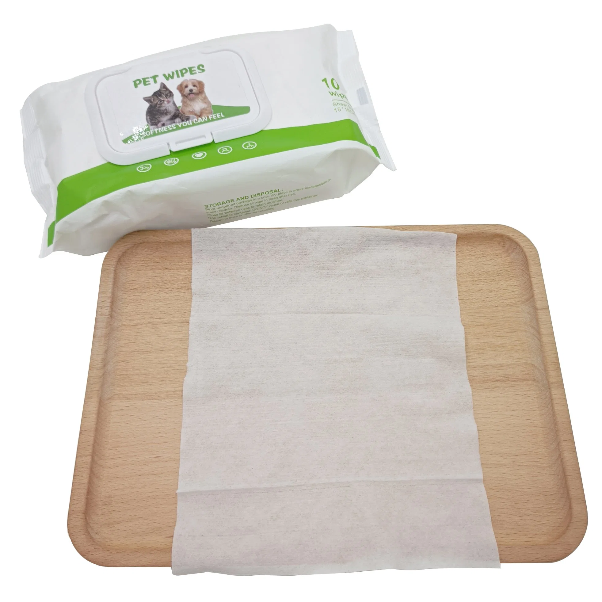 Clean Grooming Wet Wipe for Pet Aloe Pet Wet Wipes with Vitamin E and Antiseptic Dogs Puppies and Cats Cleaning Wipes
