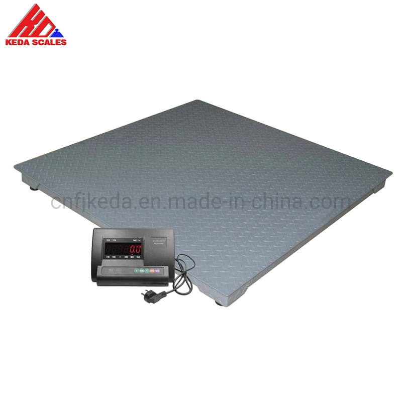 Floor Type Digital Weighing Scale 1000kg with 5mm Checker Plate