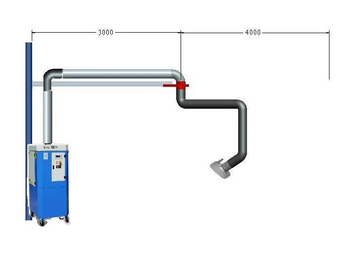 Kaisen Extractor de humos de soldadura inteligente de ahorro de energía removedor de polvo&#160;Ksz-1,5s