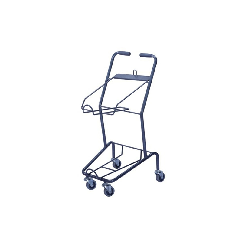 2 Layers Shopping Trolley Hand Trolley Cart for Basket