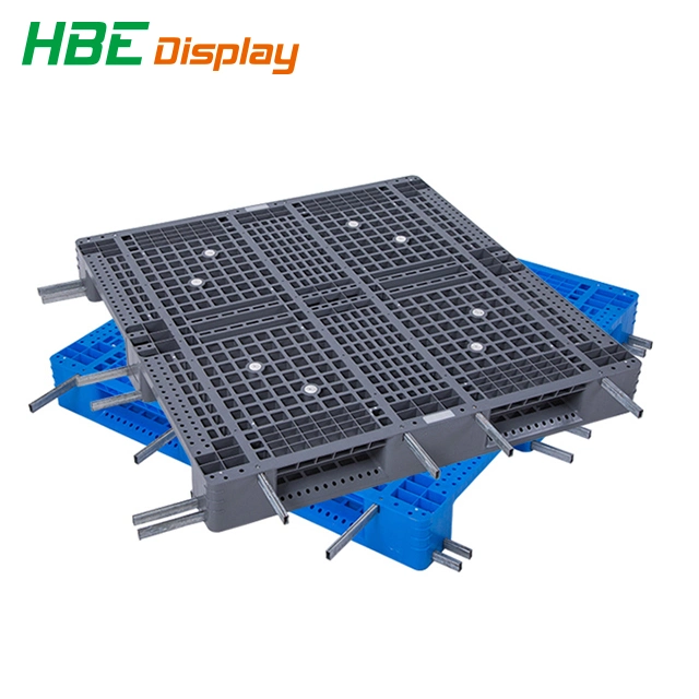 Gridding Heavy Duty Six Runners Recycled HDPE Plastic Standard Pallet