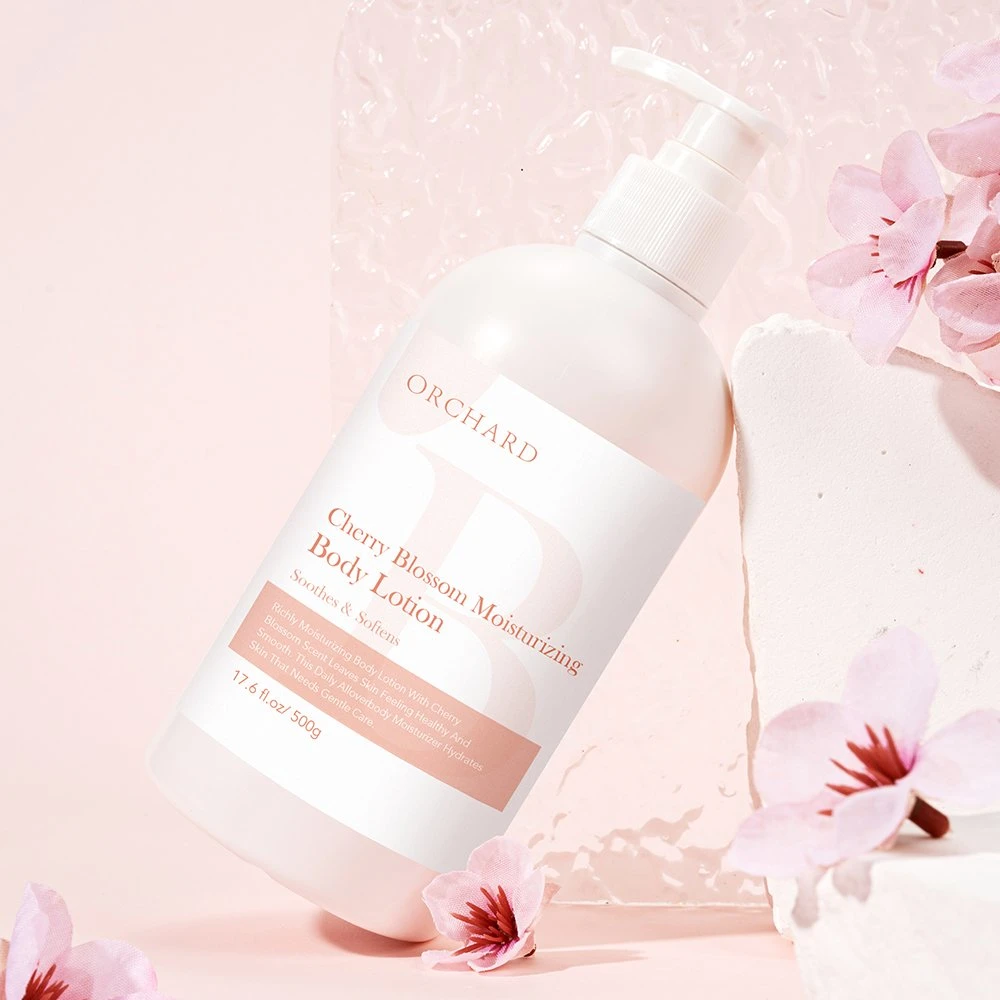 Private Label Body Care Soothes & Softens Cherry Blossom Moisturizing Body Lotion