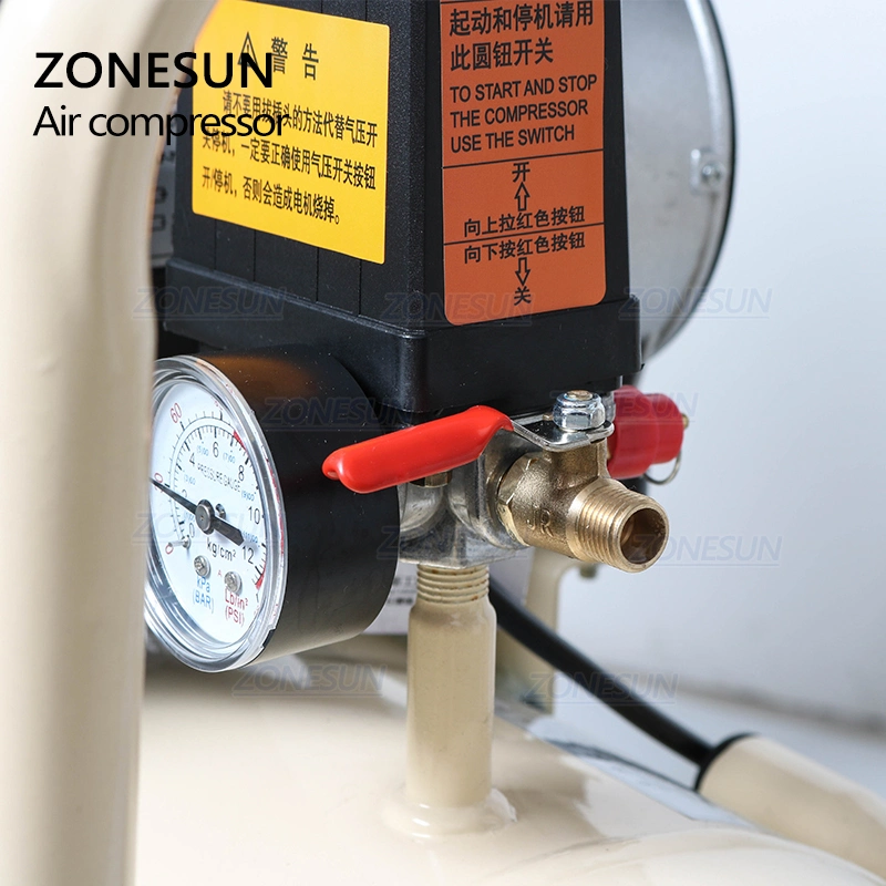 Zonesun 50L Pure Copper Piston Type Mute Oil-Free Air Compressor