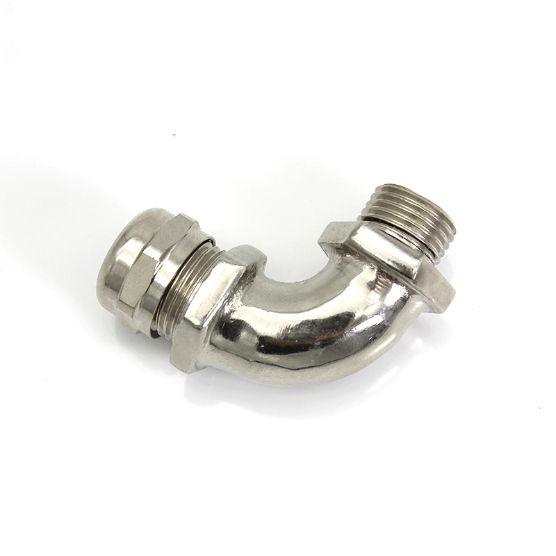 M42 Metal Cable Gland 90 Degree Elbow Flexibel Conduit Fittings